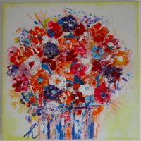 Blumenstrau&szlig; - 40x40, 2024